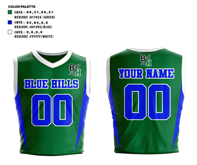 Blue Hills Regional Tech School Basketball 89604210 Basketball Uniform - 1