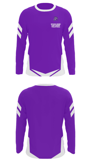 Long Sleeve Performance Shirt, Spring Creek High School Volleyball, Men's Volleyball, Teamtime, Team time, sublimation, custom sports apparel, team uniforms, spirit wear, spiritwear, sports uniforms, custom shirts, team store, custom team store, fundraiser sports, apparel fundraiser