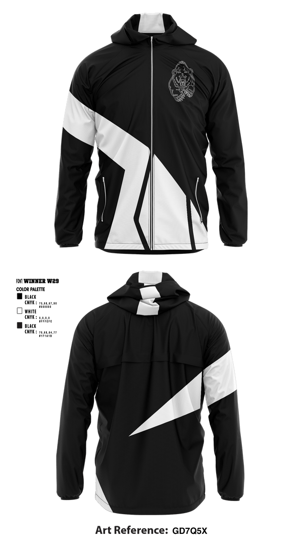 Windbreaker, Black Bears, Football, Teamtime, Team time, sublimation, custom sports apparel, team uniforms, spirit wear, spiritwear, sports uniforms, custom shirts, team store, custom team store, fundraiser sports, apparel fundraiser