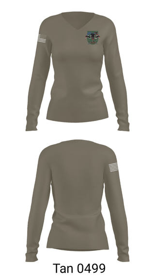 Women's Long Sleeve Vneck Shirt, , Army, Teamtime, Team time, sublimation, custom sports apparel, team uniforms, spirit wear, spiritwear, sports uniforms, custom shirts, team store, custom team store, fundraiser sports, apparel fundraiser