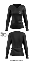 IronMike Solutions LLC 2045072 Women's Long Sleeve V-neck Shirt - 2