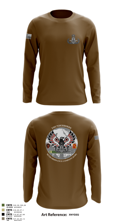 707th OD CO (EOD) 59109694 Long Sleeve Performance Shirt - 10