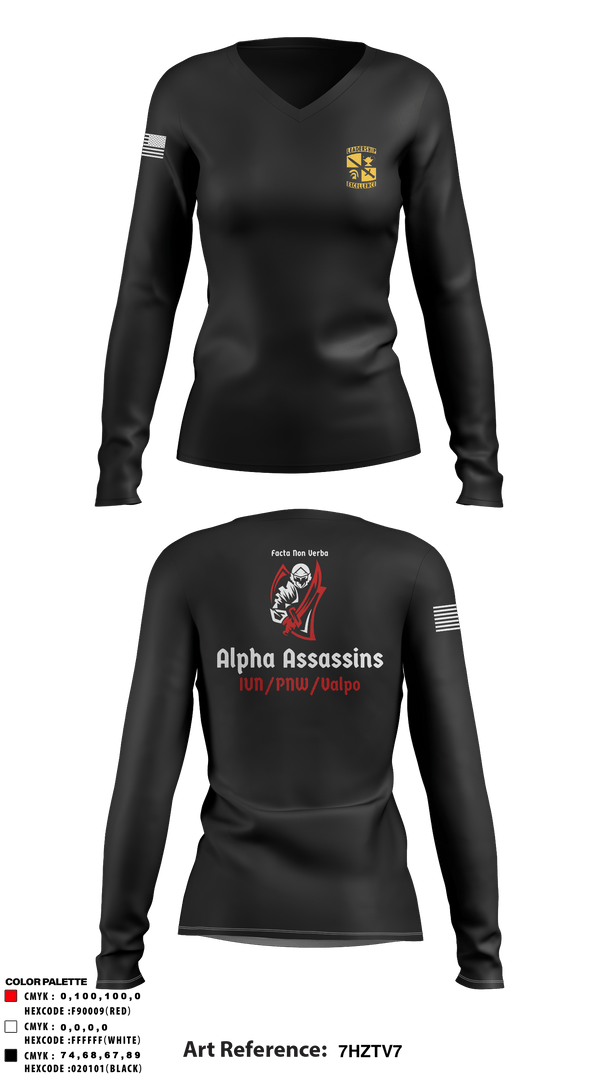 Women's Long Sleeve Vneck Shirt, , Army, Teamtime, Team time, sublimation, custom sports apparel, team uniforms, spirit wear, spiritwear, sports uniforms, custom shirts, team store, custom team store, fundraiser sports, apparel fundraiser