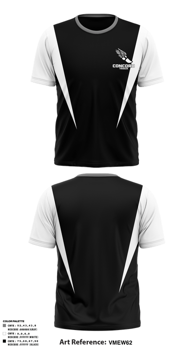 Concord High School Track 53059740 Short Sleeve Performance Shirt - 3