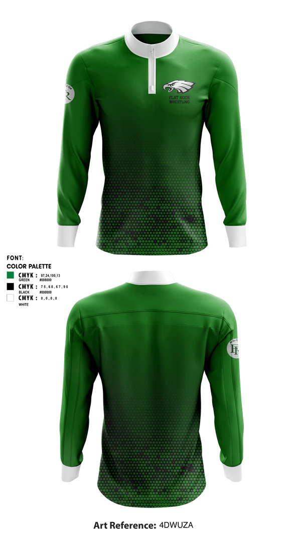 Quarter Zip Jacket, Flat Rock Middle School Wrestling, Wrestling, Teamtime, Team time, sublimation, custom sports apparel, team uniforms, spirit wear, spiritwear, sports uniforms, custom shirts, team store, custom team store, fundraiser sports, apparel fundraiser