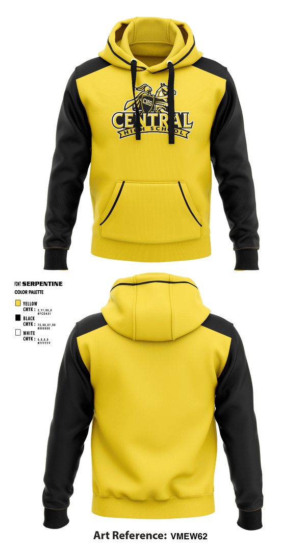 Hoodie, Central High School, School Spirit Store, Teamtime, Team time, sublimation, custom sports apparel, team uniforms, spirit wear, spiritwear, sports uniforms, custom shirts, team store, custom team store, fundraiser sports, apparel fundraiser