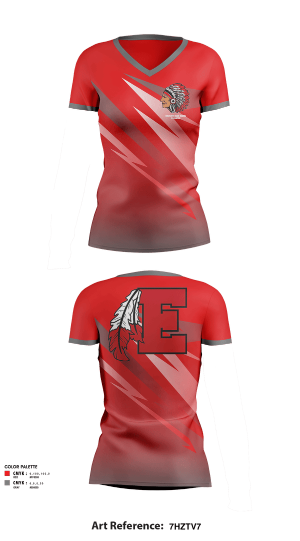 Women's Short Sleeve Vneck Shirt, Edgewood High School Swimming, Swimming, Teamtime, Team time, sublimation, custom sports apparel, team uniforms, spirit wear, spiritwear, sports uniforms, custom shirts, team store, custom team store, fundraiser sports, apparel fundraiser