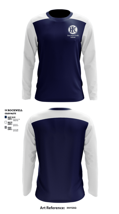 Kent Island Youth Softball 28747832 Long Sleeve Performance Shirt - 2