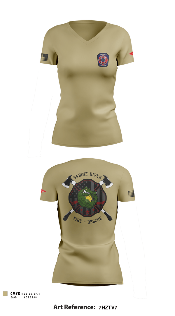 Women's Short Sleeve Vneck Shirt, , Fire Department, Teamtime, Team time, sublimation, custom sports apparel, team uniforms, spirit wear, spiritwear, sports uniforms, custom shirts, team store, custom team store, fundraiser sports, apparel fundraiser