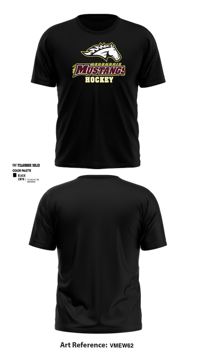 Menomonie High School Ice hockey 95189103 Short Sleeve Performance Shirt - 6