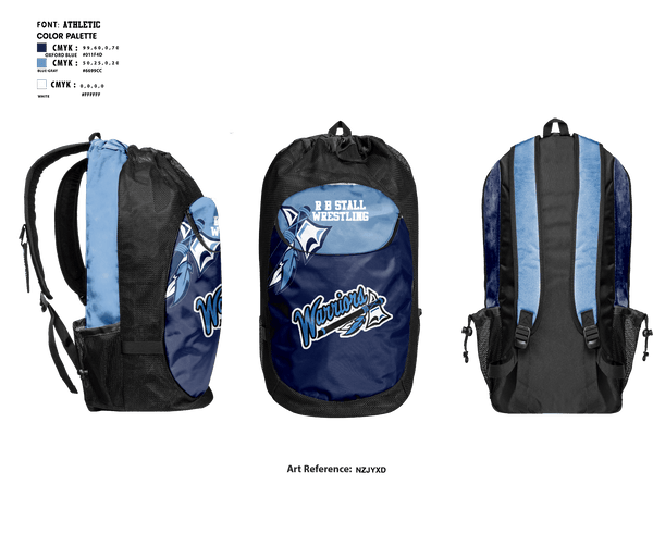 Gear Bag, R B Stall High School Wrestling, Wrestling, Teamtime, Team time, sublimation, custom sports apparel, team uniforms, spirit wear, spiritwear, sports uniforms, custom shirts, team store, custom team store, fundraiser sports, apparel fundraiser