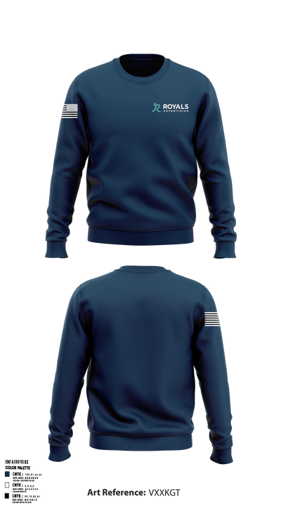 Royals Advertising 34261004 Crew Neck Sweatshirt - 26