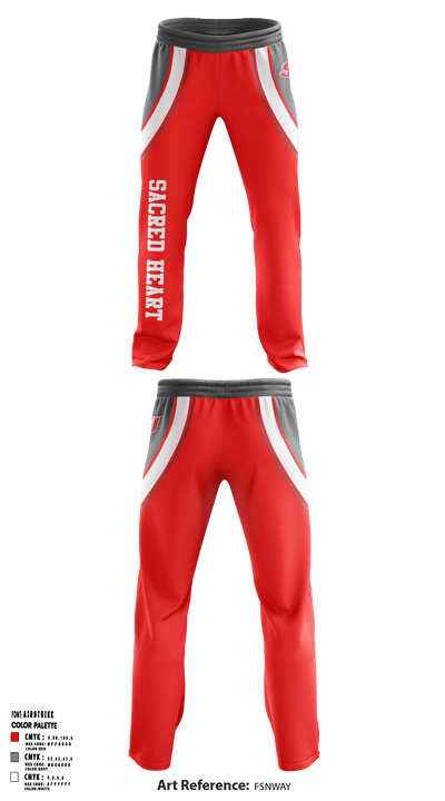 Sacred Heart University Basketball 27171016 Sweatpants - 1