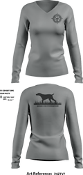 Jaimie Cox Foundation 83768320 Women's Long Sleeve V-neck Shirt - 3