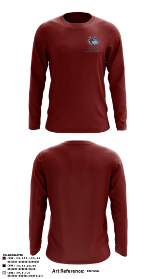 Long Sleeve Performance Shirt, Baldwin High School, Spirit Store, Teamtime, Team time, sublimation, custom sports apparel, team uniforms, spirit wear, spiritwear, sports uniforms, custom shirts, team store, custom team store, fundraiser sports, apparel fundraiser