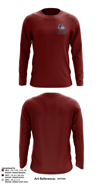 Baldwin High School 30634360 Long Sleeve Performance Shirt - 5