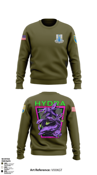 Crew Neck Sweatshirt, , Army, Teamtime, Team time, sublimation, custom sports apparel, team uniforms, spirit wear, spiritwear, sports uniforms, custom shirts, team store, custom team store, fundraiser sports, apparel fundraiser