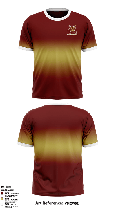 Thornton Academy 41923540 Short Sleeve Performance Shirt - 36