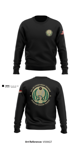 Crew Neck Sweatshirt, 443 AES, Air Force, Teamtime, Team time, sublimation, custom sports apparel, team uniforms, spirit wear, spiritwear, sports uniforms, custom shirts, team store, custom team store, fundraiser sports, apparel fundraiser