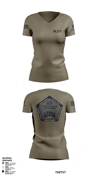 Army H2F 5195175 Women's Short Sleeve V-neck Shirt - 51
