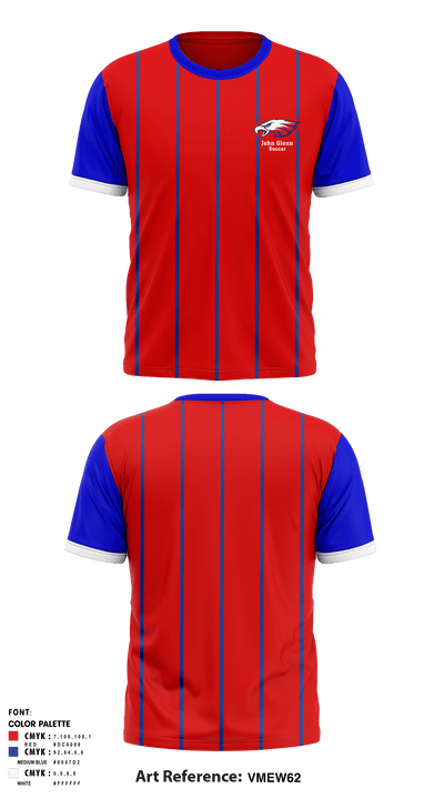 John Glenn High School Soccer 1068899 Short Sleeve Performance Shirt - 1