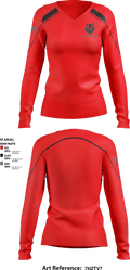 Ragnarok Ordnance Works 90237354 Women's Long Sleeve V-neck Shirt - 1