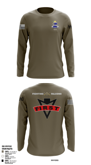 Long Sleeve Performance Shirt, , Army, Teamtime, Team time, sublimation, custom sports apparel, team uniforms, spirit wear, spiritwear, sports uniforms, custom shirts, team store, custom team store, fundraiser sports, apparel fundraiser