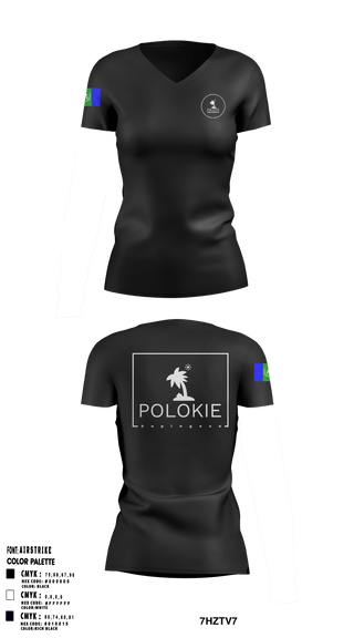Women's Short Sleeve Vneck Shirt, POLOKIE, , Teamtime, Team time, sublimation, custom sports apparel, team uniforms, spirit wear, spiritwear, sports uniforms, custom shirts, team store, custom team store, fundraiser sports, apparel fundraiser