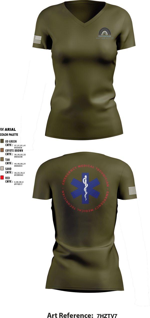 Women's Short Sleeve Vneck Shirt, , Fire Department, Teamtime, Team time, sublimation, custom sports apparel, team uniforms, spirit wear, spiritwear, sports uniforms, custom shirts, team store, custom team store, fundraiser sports, apparel fundraiser