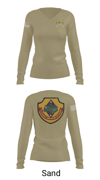 Women's Long Sleeve Vneck Shirt, , Marines, Teamtime, Team time, sublimation, custom sports apparel, team uniforms, spirit wear, spiritwear, sports uniforms, custom shirts, team store, custom team store, fundraiser sports, apparel fundraiser