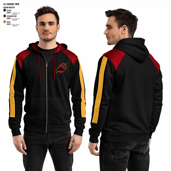 Zip Hoodie, Trident Militia, E-Sports, Teamtime, Team time, sublimation, custom sports apparel, team uniforms, spirit wear, spiritwear, sports uniforms, custom shirts, team store, custom team store, fundraiser sports, apparel fundraiser