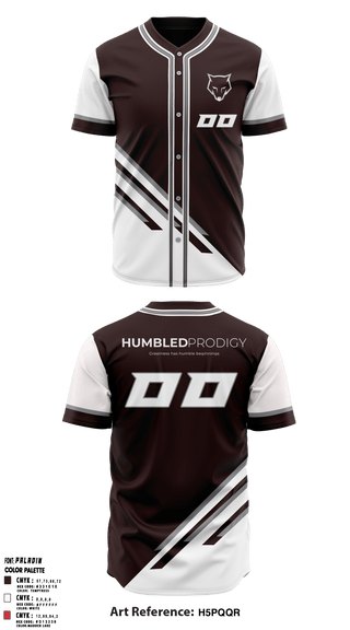 Full Button Baseball Jersey, Humbled prodigy, Baseball, Teamtime, Team time, sublimation, custom sports apparel, team uniforms, spirit wear, spiritwear, sports uniforms, custom shirts, team store, custom team store, fundraiser sports, apparel fundraiser