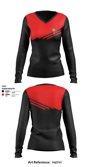 Women's Long Sleeve Vneck Shirt, TRUTHFUL-23.LLC, Football, Teamtime, Team time, sublimation, custom sports apparel, team uniforms, spirit wear, spiritwear, sports uniforms, custom shirts, team store, custom team store, fundraiser sports, apparel fundraiser