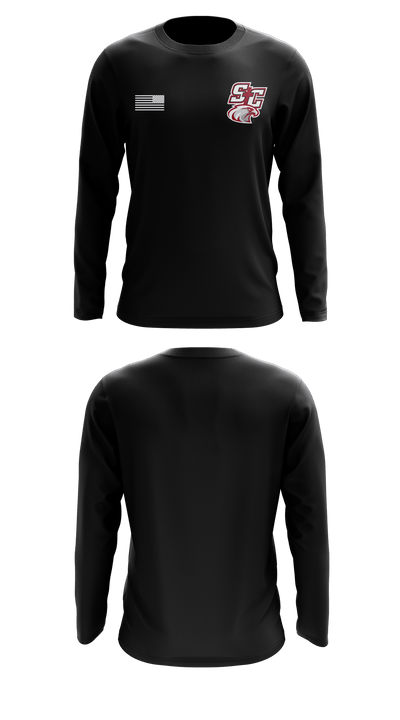 Santiam Christian School Wrestling 60304138 Long Sleeve Performance Shirt - 5