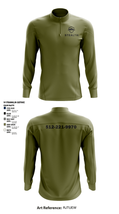 Stealth customs 84323734 Quarter Zip Jacket - 8