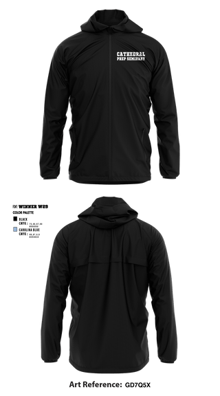 Windbreaker, Cathedral Prep Seminary, Spirit Store, Teamtime, Team time, sublimation, custom sports apparel, team uniforms, spirit wear, spiritwear, sports uniforms, custom shirts, team store, custom team store, fundraiser sports, apparel fundraiser