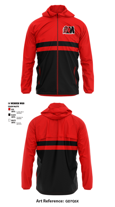 McCormick Middle School Cheer 3714957 Windbreaker - 1