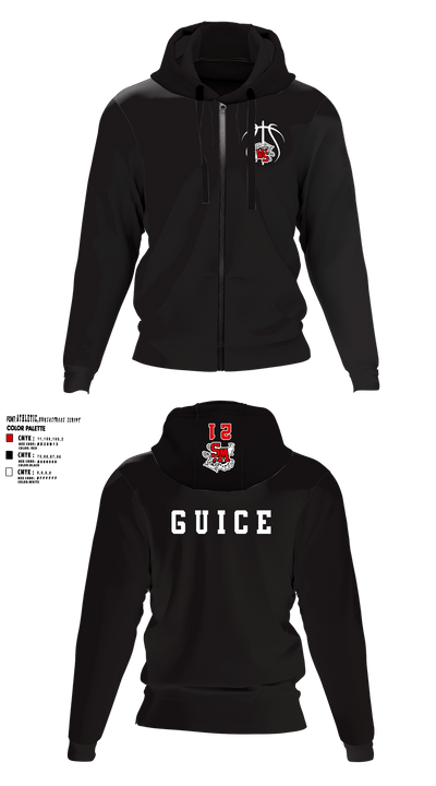 Westerville South Girls Basketball 75140636 Zip Hoodie - 2