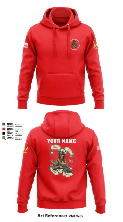 Bravo Battery, 4th Battalion, 3rd Air Defense Artillery Regiment 1115971 Hoodie - 6