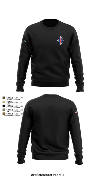 1 marine division fwd 62335436 Crew Neck Sweatshirt - 1