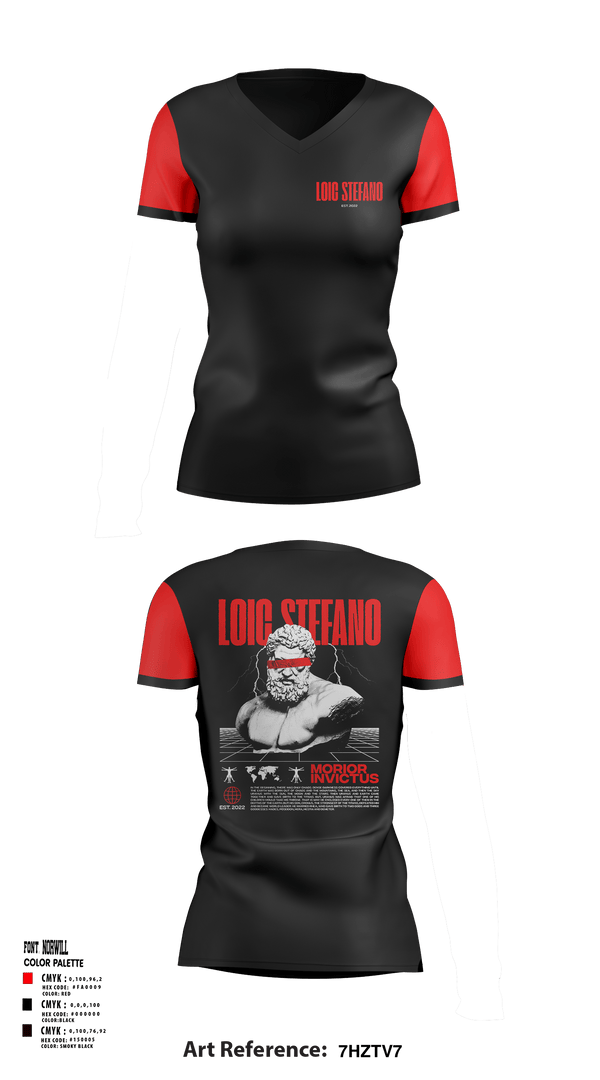 Women's Short Sleeve Vneck Shirt, Loic StefanoLoic Stefano, , Teamtime, Team time, sublimation, custom sports apparel, team uniforms, spirit wear, spiritwear, sports uniforms, custom shirts, team store, custom team store, fundraiser sports, apparel fundraiser