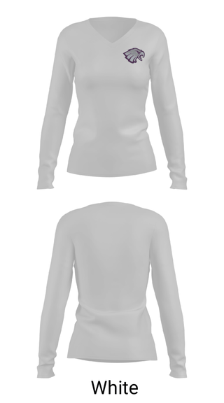 Women's Long Sleeve Vneck Shirt, Kee High School Basketball, Men's Basketball, Teamtime, Team time, sublimation, custom sports apparel, team uniforms, spirit wear, spiritwear, sports uniforms, custom shirts, team store, custom team store, fundraiser sports, apparel fundraiser