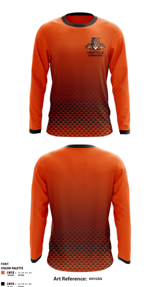 Long Sleeve Performance Shirt, Libertyville High School Gymnastics, Spirit Store, Teamtime, Team time, sublimation, custom sports apparel, team uniforms, spirit wear, spiritwear, sports uniforms, custom shirts, team store, custom team store, fundraiser sports, apparel fundraiser