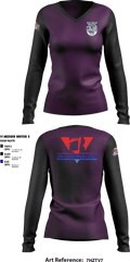 Blue-Collar Workers LLC 20683882 Women's Long Sleeve V-neck Shirt - 1