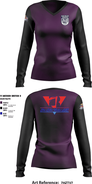 Women's Long Sleeve Vneck Shirt, , , Teamtime, Team time, sublimation, custom sports apparel, team uniforms, spirit wear, spiritwear, sports uniforms, custom shirts, team store, custom team store, fundraiser sports, apparel fundraiser