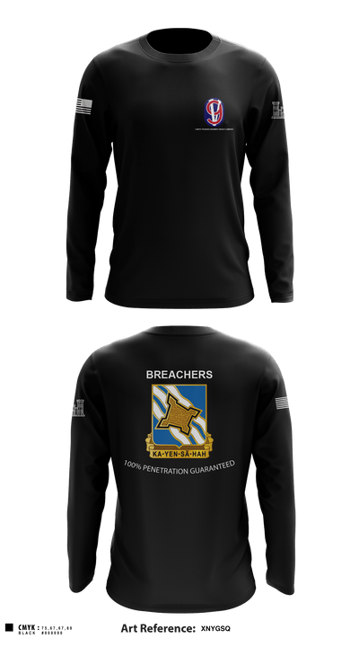 1-390TH TRAINING REGIMENT BRAVO COMPANY 46848242 Long Sleeve Performance Shirt - 1