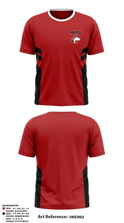 Benzie Central High School Wrestling 6539226 Short Sleeve Performance Shirt - 1