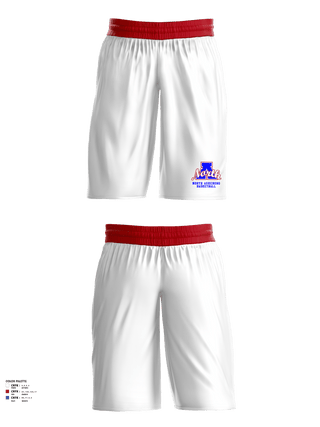 Mens Basketball Shorts, North Asheboro Middle School Basketball, Men's Basketball, Teamtime, Team time, sublimation, custom sports apparel, team uniforms, spirit wear, spiritwear, sports uniforms, custom shirts, team store, custom team store, fundraiser sports, apparel fundraiser