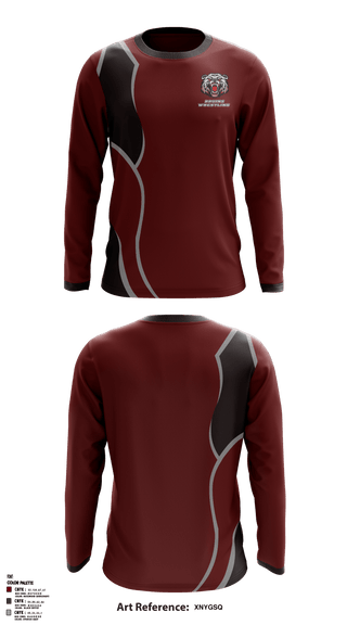 Long Sleeve Rash Guard Shirt, BRUINS, Wrestling, Teamtime, Team time, sublimation, custom sports apparel, team uniforms, spirit wear, spiritwear, sports uniforms, custom shirts, team store, custom team store, fundraiser sports, apparel fundraiser