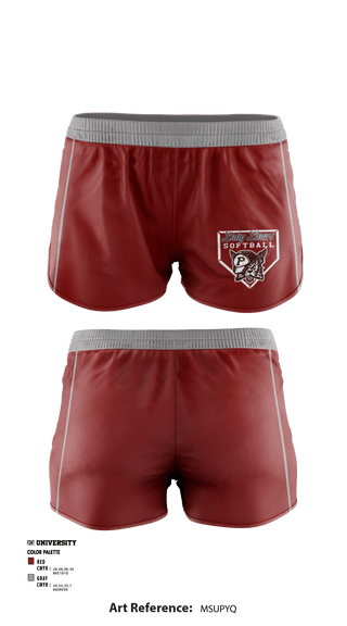 Women's Shorts, Lady Liners Grey, Softball, Teamtime, Team time, sublimation, custom sports apparel, team uniforms, spirit wear, spiritwear, sports uniforms, custom shirts, team store, custom team store, fundraiser sports, apparel fundraiser